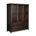 Armario de madera Shaker de 3 puertas Grain Wood Furniture - 60x72x22