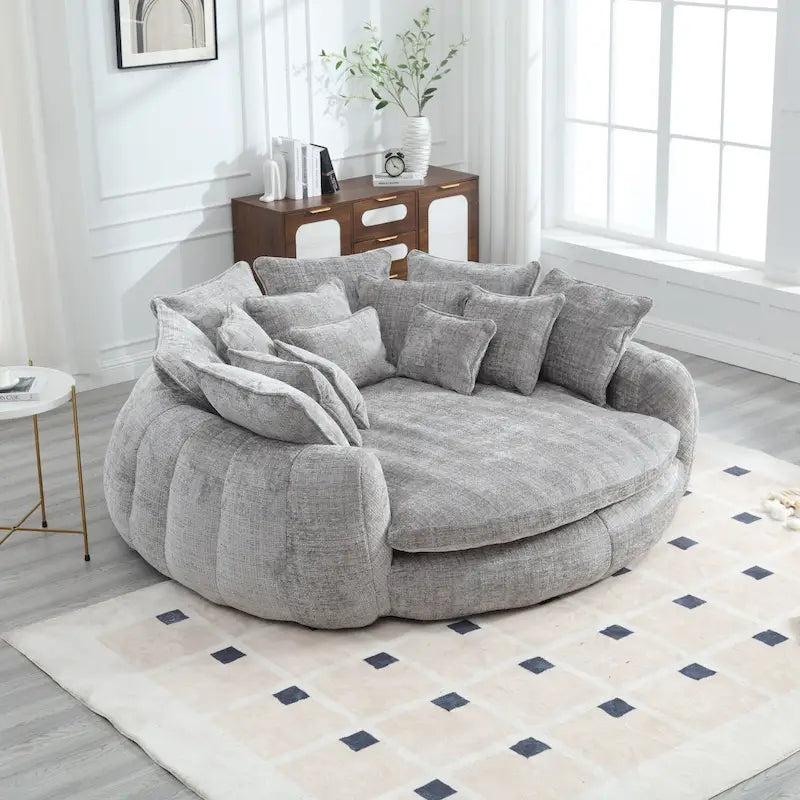 Cómodo sofá cama doble, sofá cama de gran tamaño con reposabrazos
