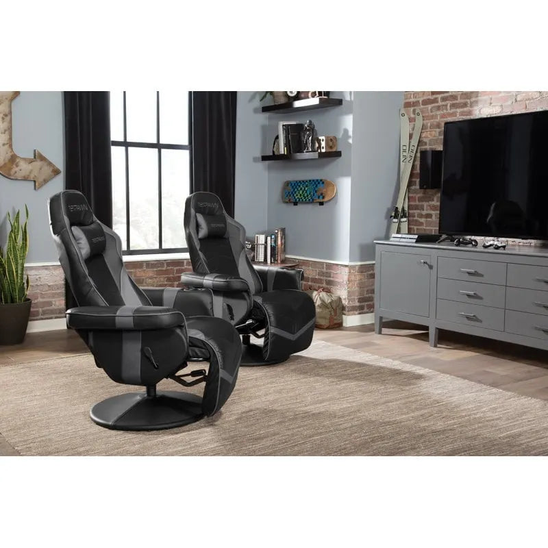 Sillón reclinable para videojuegos - Silla de juego reclinable con reposapiés