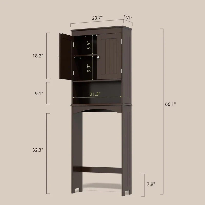Armario de almacenamiento para baño, Armario de almacenamiento para inodoro, Estante de baño sobre el inodoro, Ahorrador de espacio para inodoro