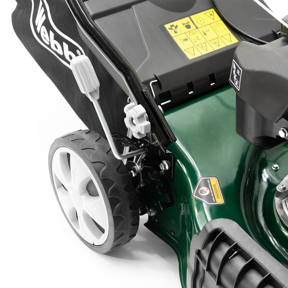 Tosaerba Rotativo a Benzina Semovente 46 cm con Regolazione Altezza a 7 Posizioni Nero