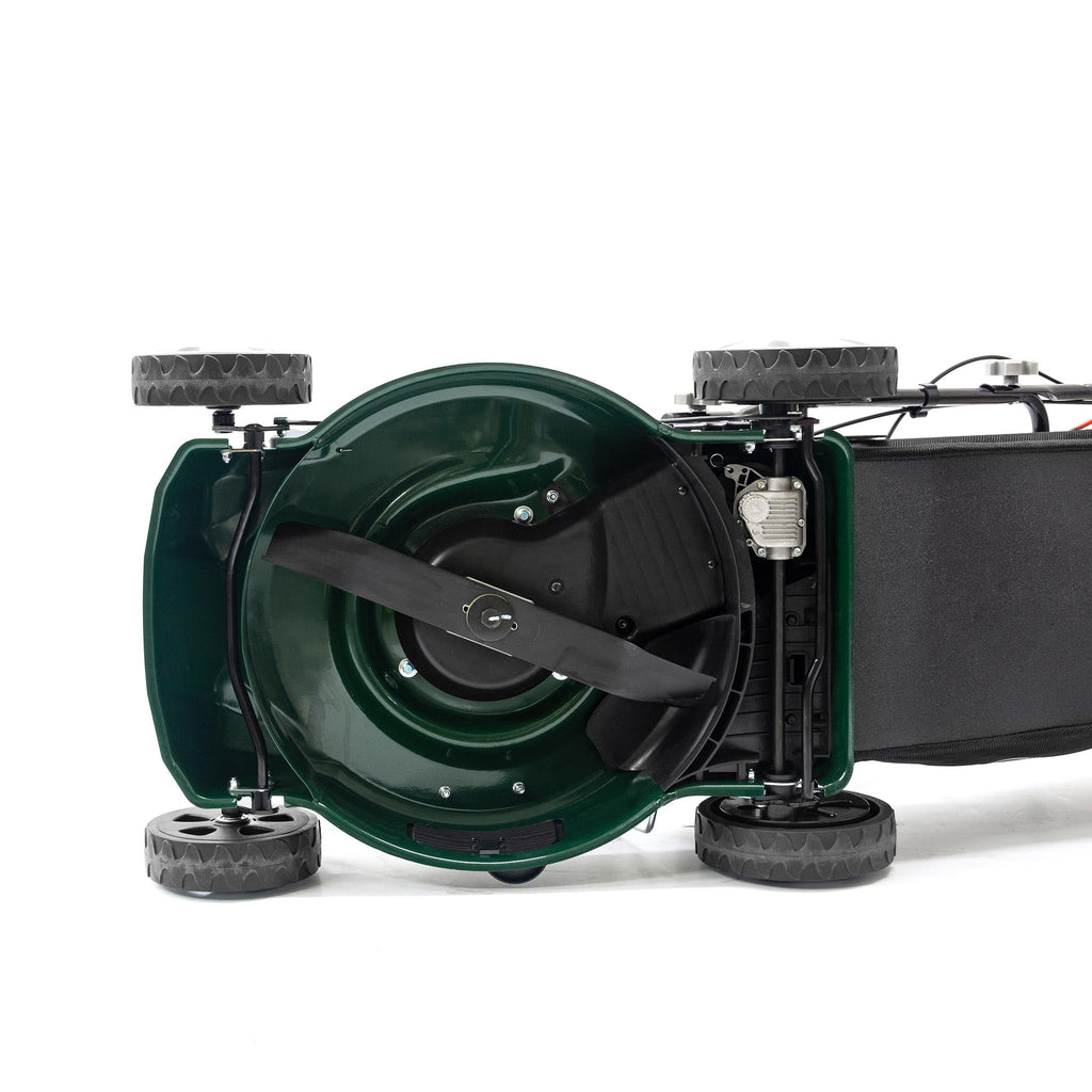 Tosaerba Rotativo a Benzina Semovente 46 cm con Regolazione Altezza a 7 Posizioni Nero