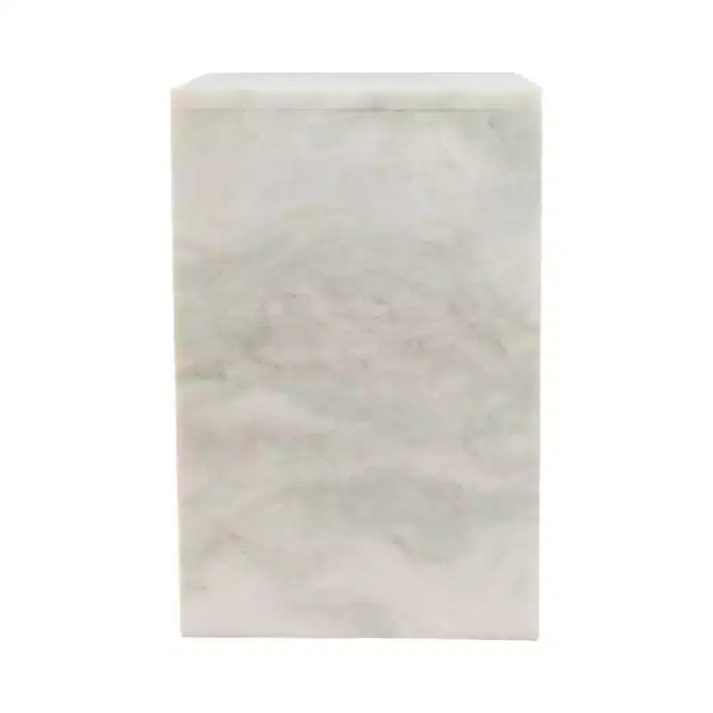 Elegante tavolino, tavolino laterale o piccolo comodino per l'arredamento della casa - Tavolino d'appoggio quadrato in marmo perfetto per l'arredamento della camera da letto o del soggiorno