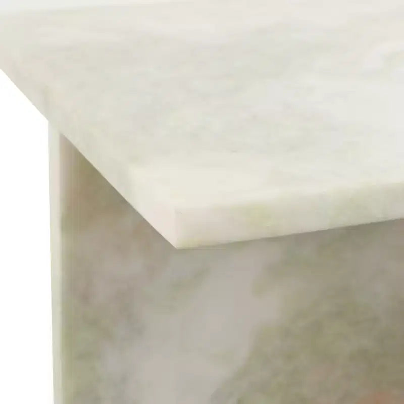 Elegante tavolino, tavolino laterale o piccolo comodino per l'arredamento della casa - Tavolino d'appoggio quadrato in marmo perfetto per l'arredamento della camera da letto o del soggiorno