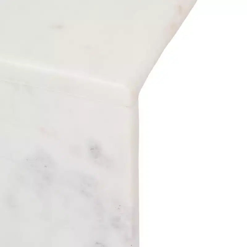 Elegante tavolino, tavolino laterale o piccolo comodino per l'arredamento della casa - Tavolino d'appoggio quadrato in marmo perfetto per l'arredamento della camera da letto o del soggiorno