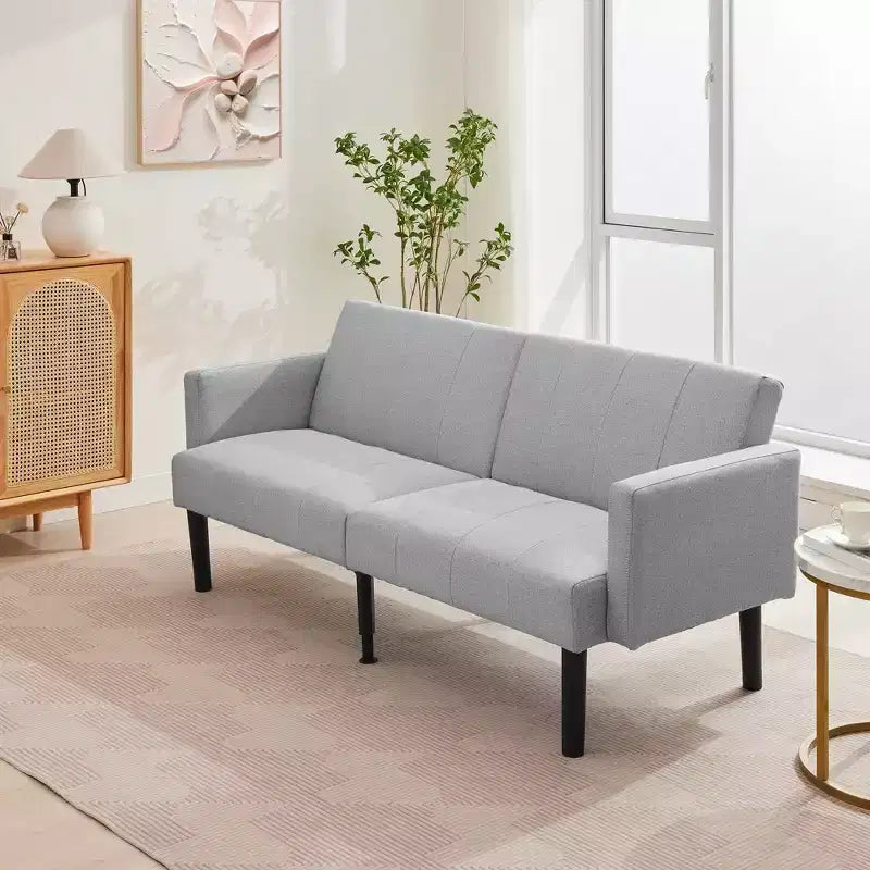 Divano Letto, Divano Futon Reclinabile a 3 Posti, Divano Letto Convertibile Moderno in Tessuto, Perfetto per Soggiorno, Camera da Letto e Appartamento