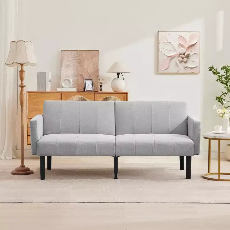 Divano Letto, Divano Futon Reclinabile a 3 Posti, Divano Letto Convertibile Moderno in Tessuto, Perfetto per Soggiorno, Camera da Letto e Appartamento