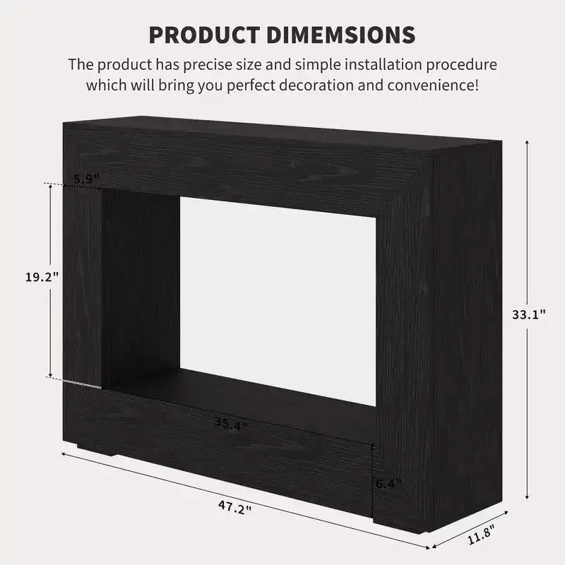 Mesa de entrada estilo casa de campo rústica con estantes de almacenamiento, estrecha y rectangular, adecuada para salas de estar, pasillos, recibidores y para colocar detrás de sofás.