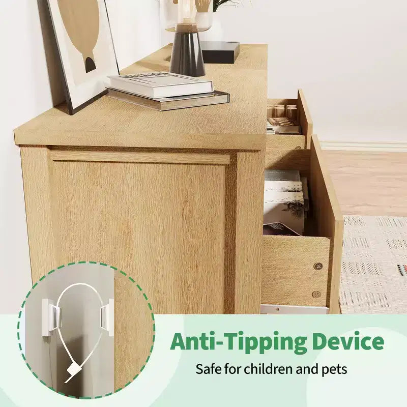 Cassettiera scanalata a 3 cassetti larga 80 cm, comodino moderno in legno e mobile contenitore, cassettiera per camera da letto, cameretta dei bambini, corridoio e soggiorno