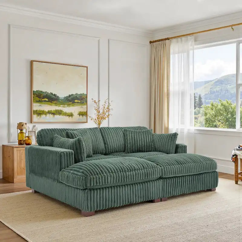 Sofá Modular Seccional de Tela para Salón y Dormitorio