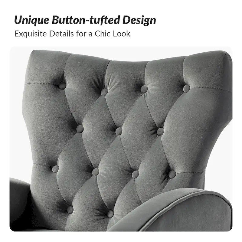 Sillón Abadiana Acolchado con Base Metálica