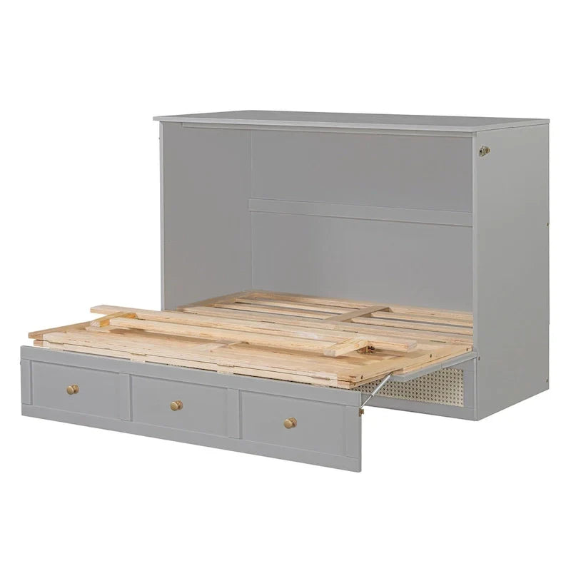 Cama Murphy de tamaño completo Nestfair con cajones grandes