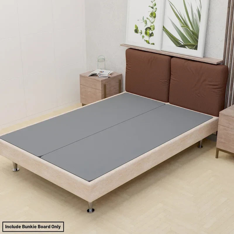 ONETAN, Base de Somier Dividida de 1.5 Pulgadas para Soporte de Colchón/Cama - Completamente Ensamblada, Comodidad y Soporte Mejorados, Gris