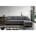 Sofá Seccional para Sala de Estar con Chaise Longue en Forma de L y portavasos