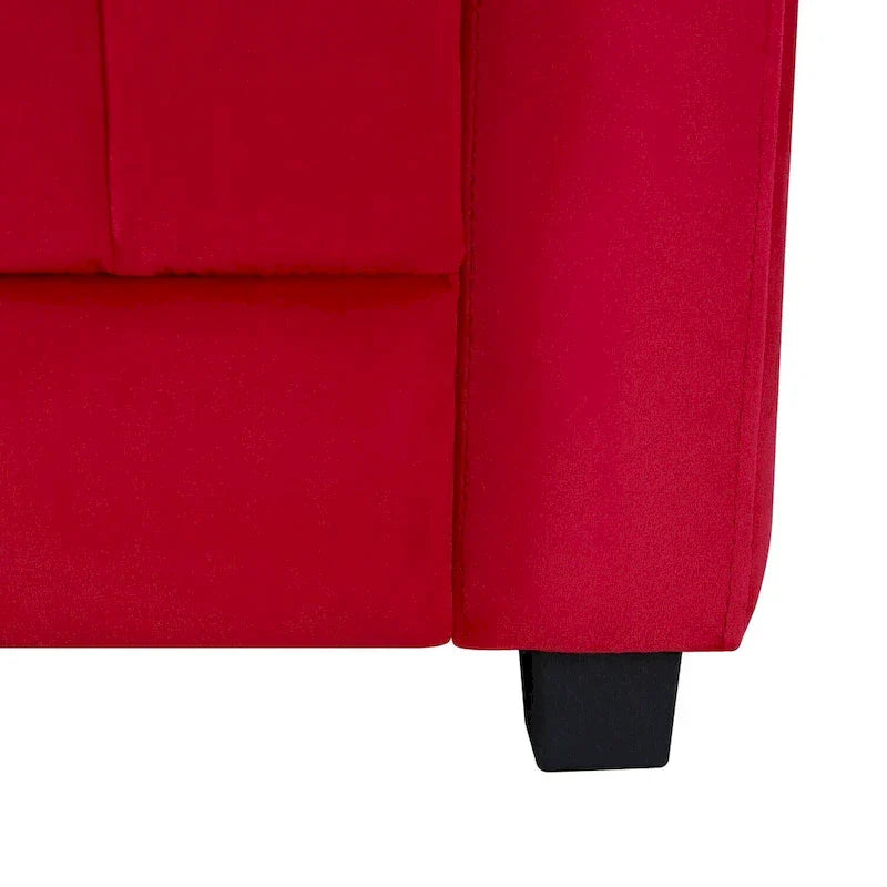 Sillón Reclinable Deluxe para Niños con Reposapiés, Reposacabezas y 2 Portavasos, Reclinable Infantil de Microfibra para Mayores de 3 Años