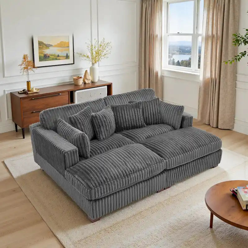 Sofá Modular Seccional de Tela para Salón y Dormitorio