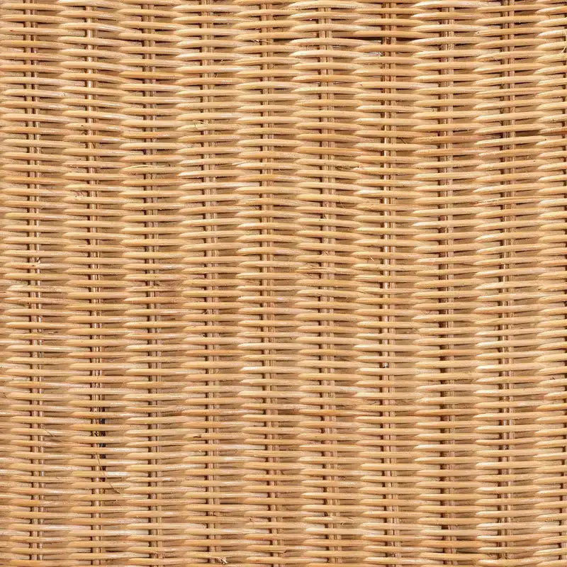 Sgabello da bar Racquel in rattan naturale e legno di mogano - Ergonomico, nessun assemblaggio richiesto