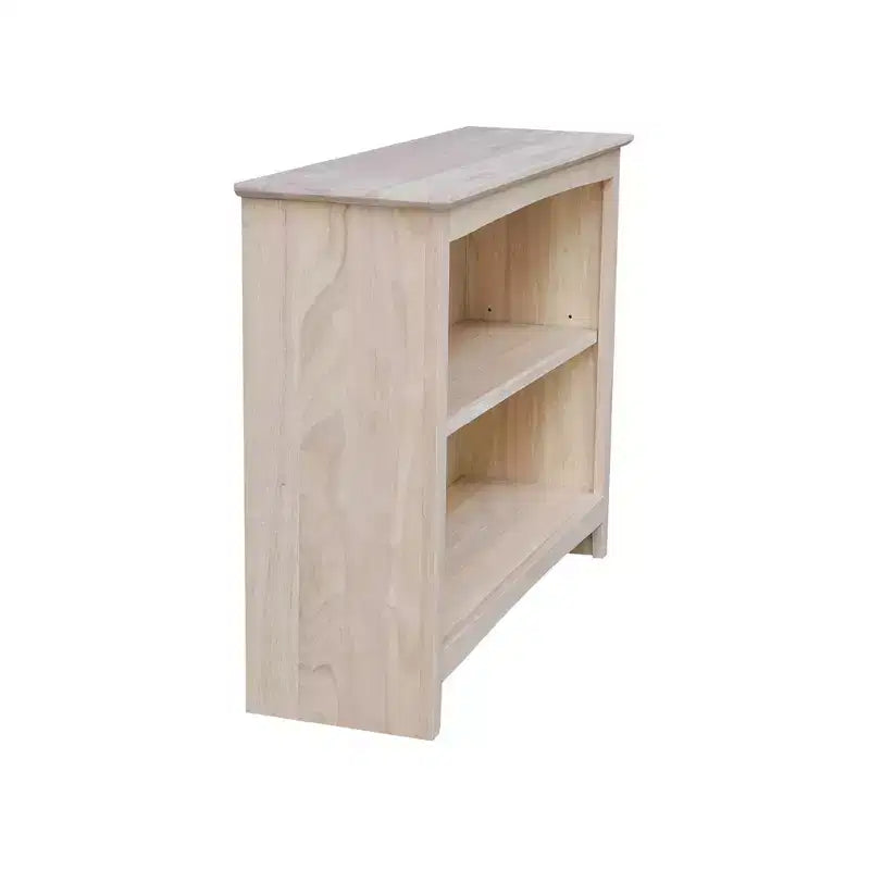 Libreria Shaker non rifinita 30"x38" - In legno massello di Parawood, 2 ripiani fissi