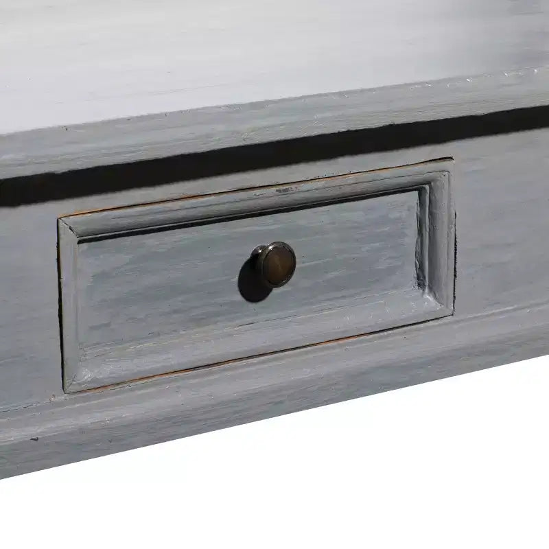 Consolle rustica in mogano – Finitura grigia