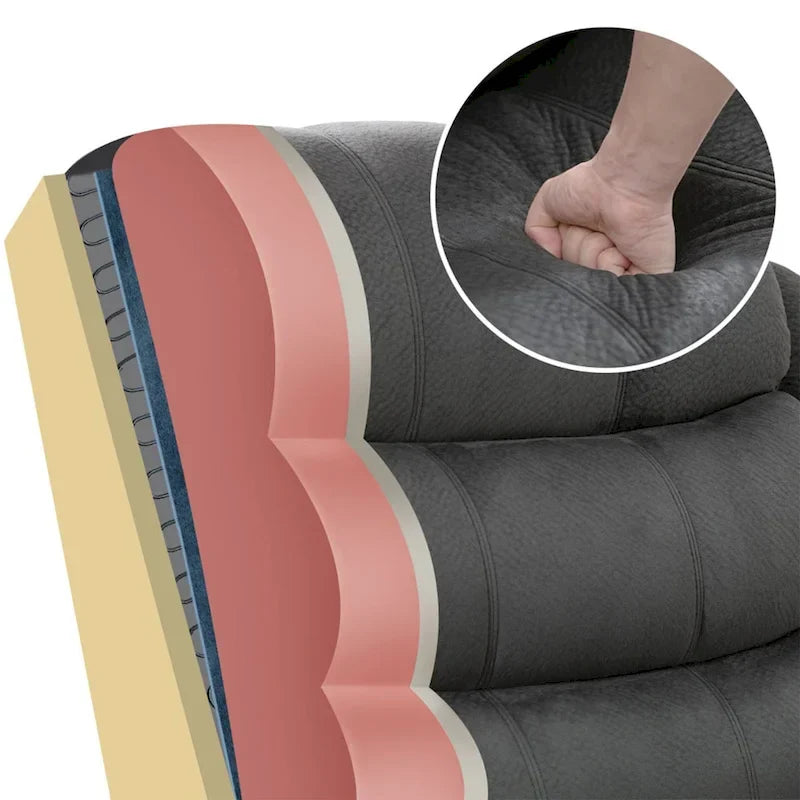 Sillón reclinable plano con función de elevación para personas mayores con masaje y calor