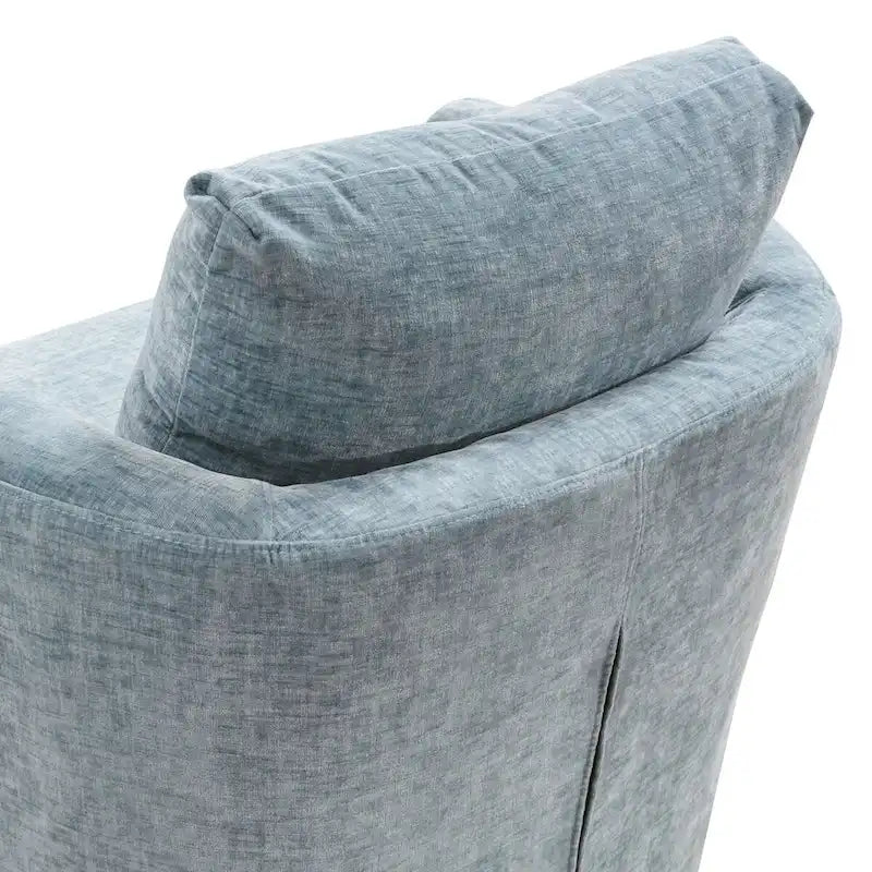 Juego de sillones giratorios tapizados en chenilla moderna, juego de sillones giratorios modernos para sala de estar