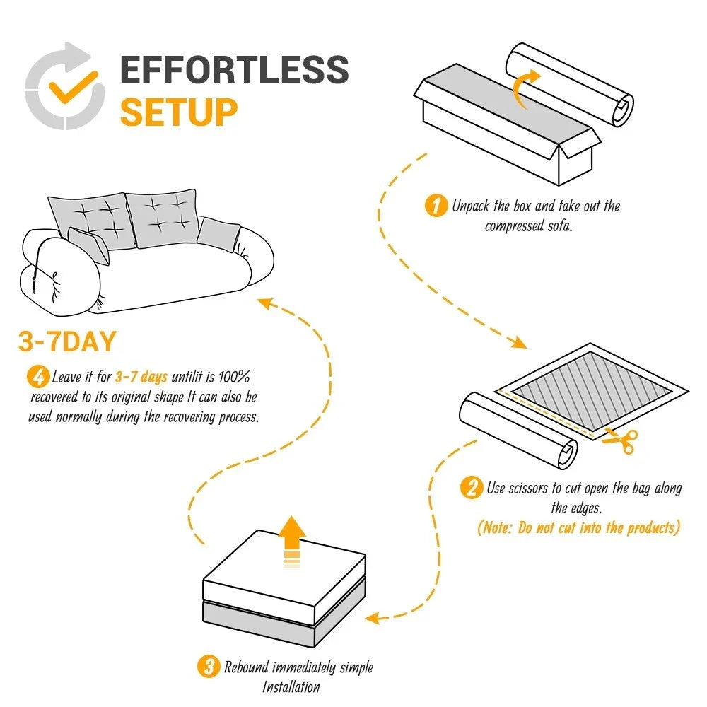 Sofá cama plegable multifuncional de 78.7