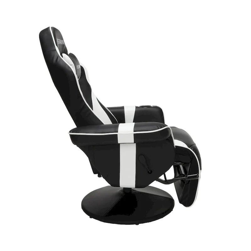 Sillón reclinable para videojuegos - Silla de juego reclinable con reposapiés