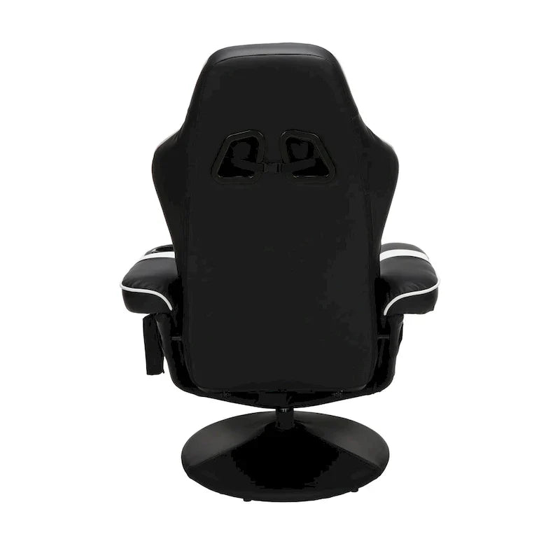 Sillón reclinable para videojuegos - Silla de juego reclinable con reposapiés