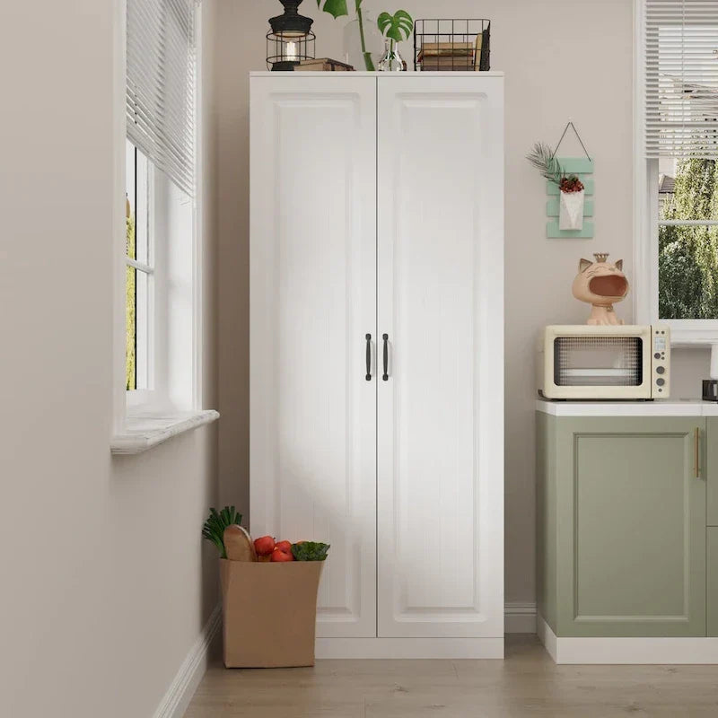 Organizador de cocina versátil: Armario compacto de 31.5" con almacenamiento inteligente
