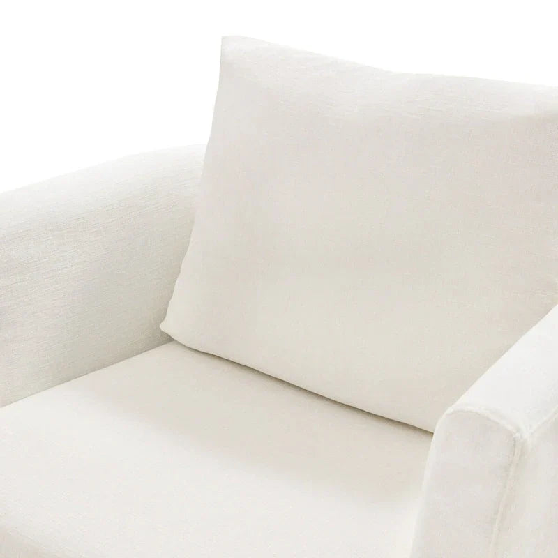 Juego de sillones giratorios tapizados en chenilla moderna, juego de sillones giratorios modernos para sala de estar