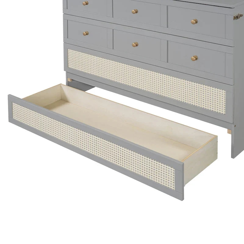 Cama Murphy de tamaño completo Nestfair con cajones grandes