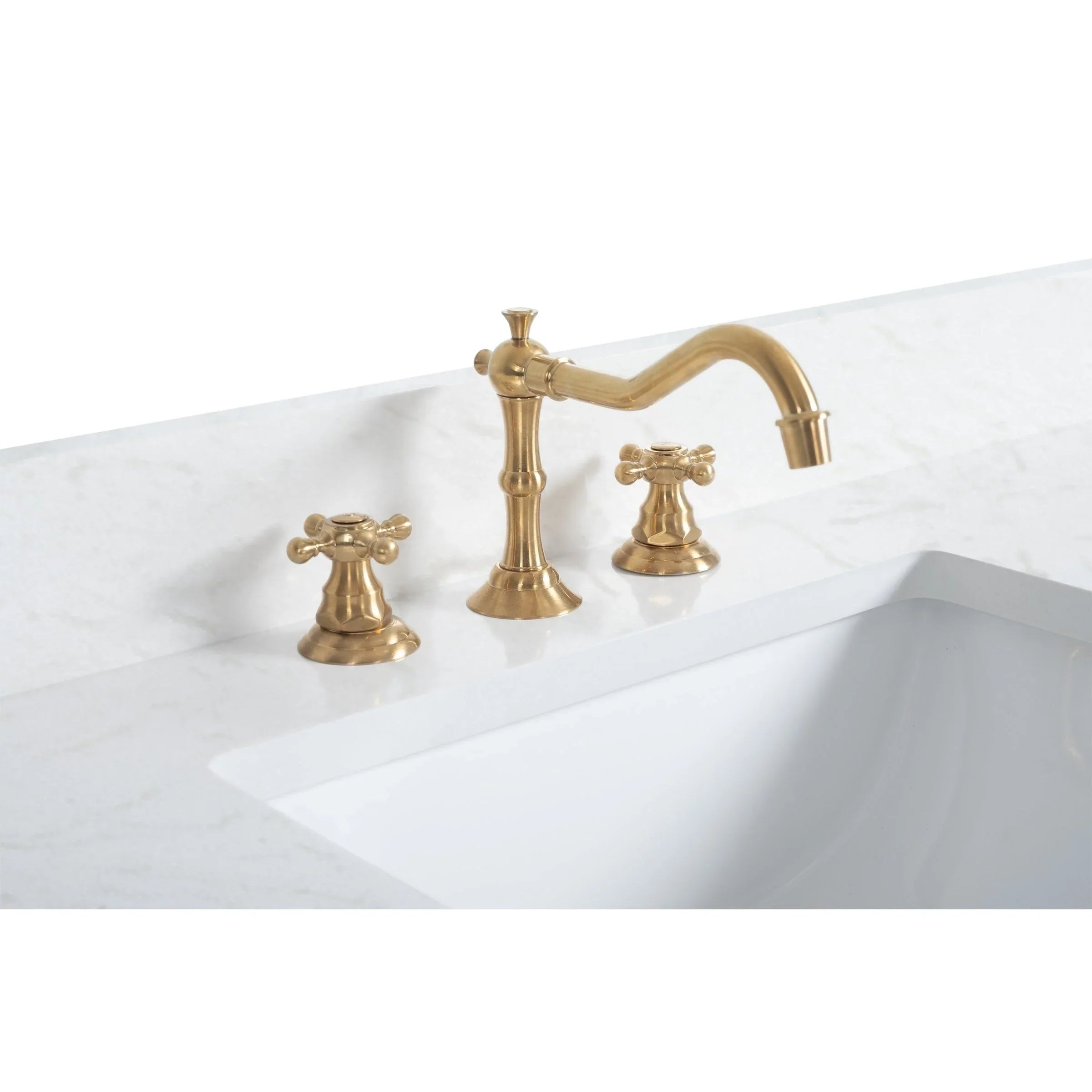 Mueble de baño Vanity Art con lavabo de cerámica y encimera de mármol de ingeniería