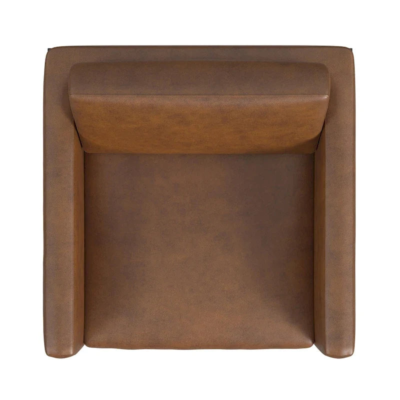 Sillón tapizado moderno HomePop con estructura de metal