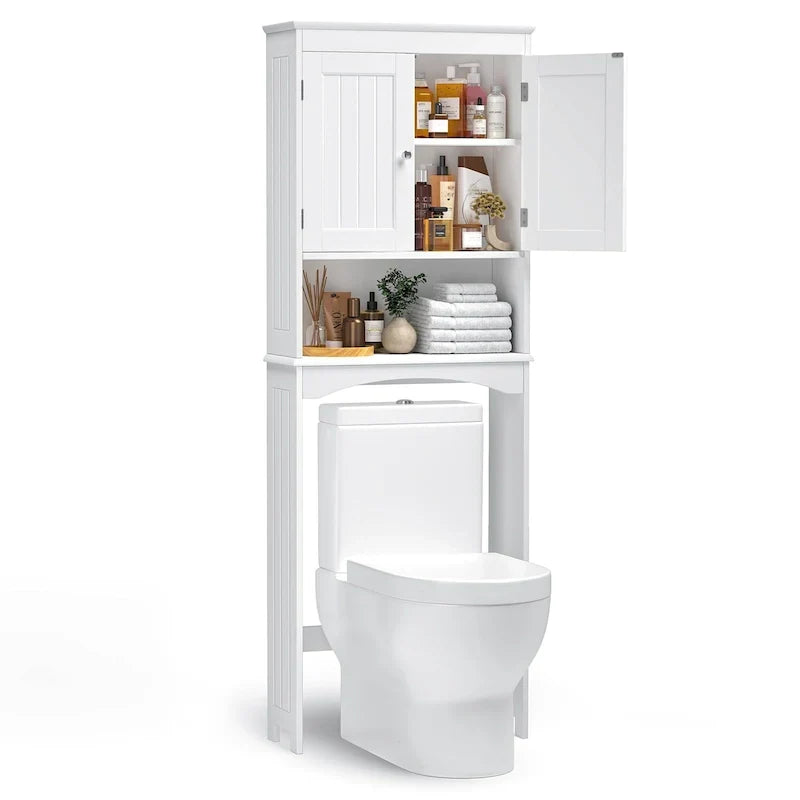Armario de almacenamiento para baño, Armario de almacenamiento para inodoro, Estante de baño sobre el inodoro, Ahorrador de espacio para inodoro