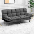 Sofá Cama Futón de Espuma Viscoelástica Convertible con Respaldo Dividido Ajustable para Espacios Pequeños