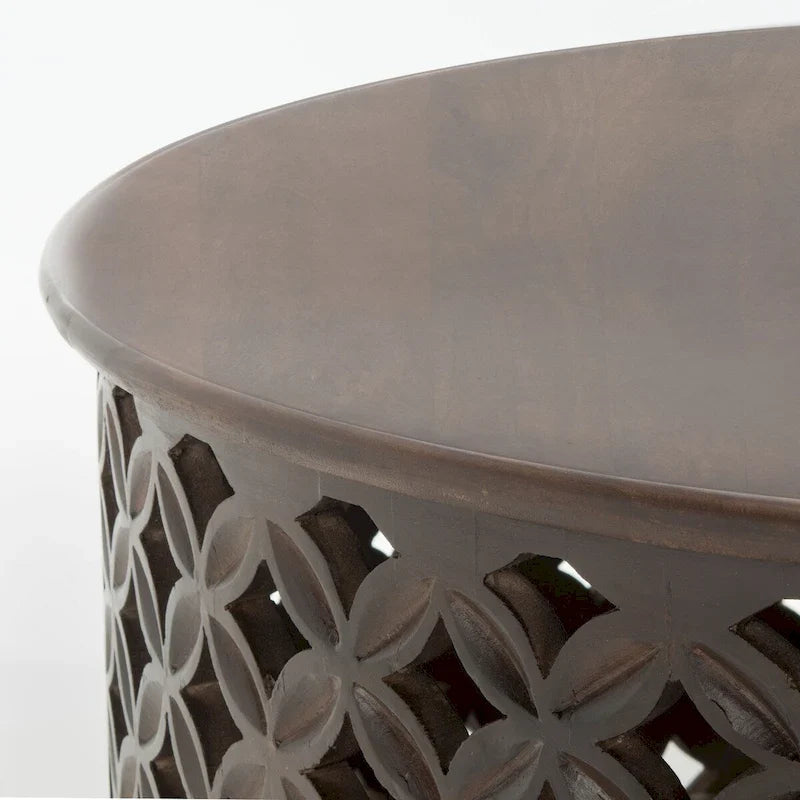 Mesa de centro redonda Antkea de SAFAVIEH - 35 L x 35 An x 16 Al - 35Anx35Fx16Al