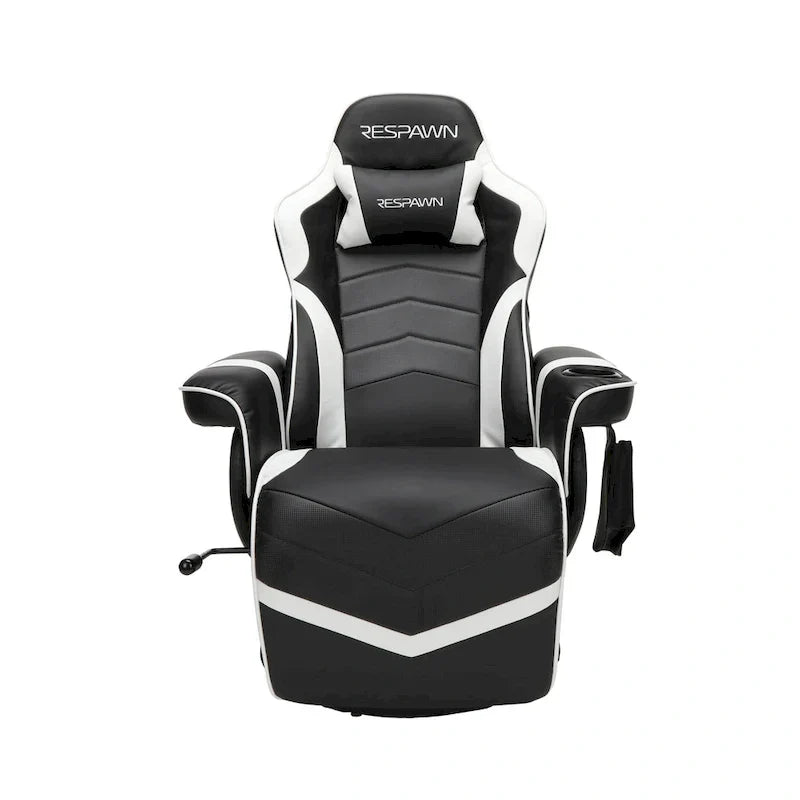 Sillón reclinable para videojuegos - Silla de juego reclinable con reposapiés