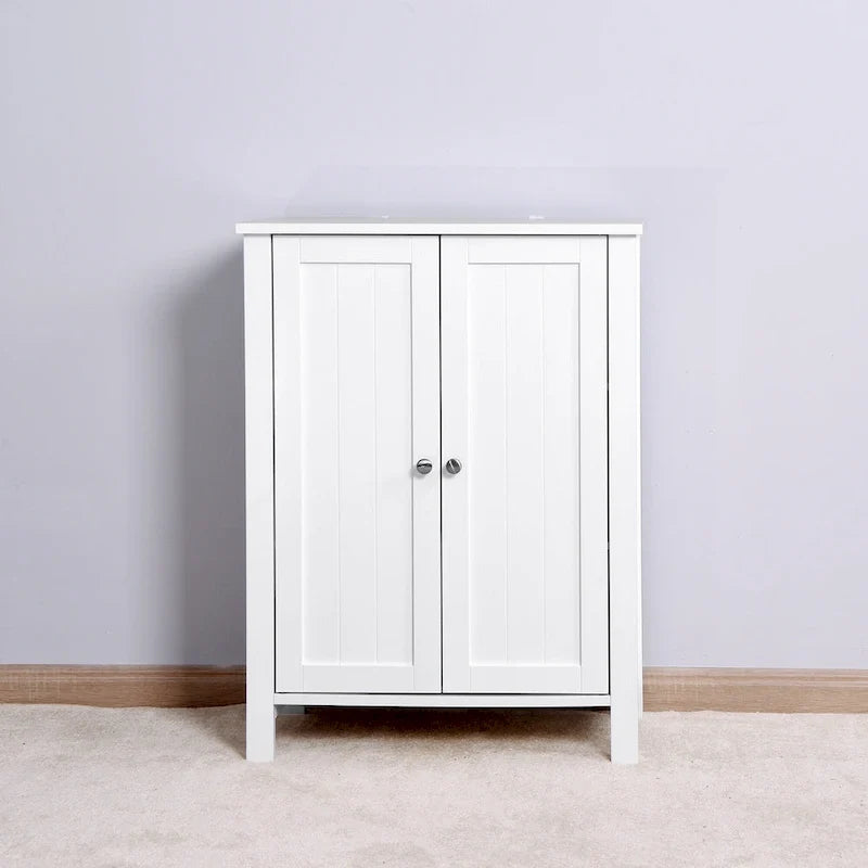Armario de almacenamiento de doble puerta para suelo de baño