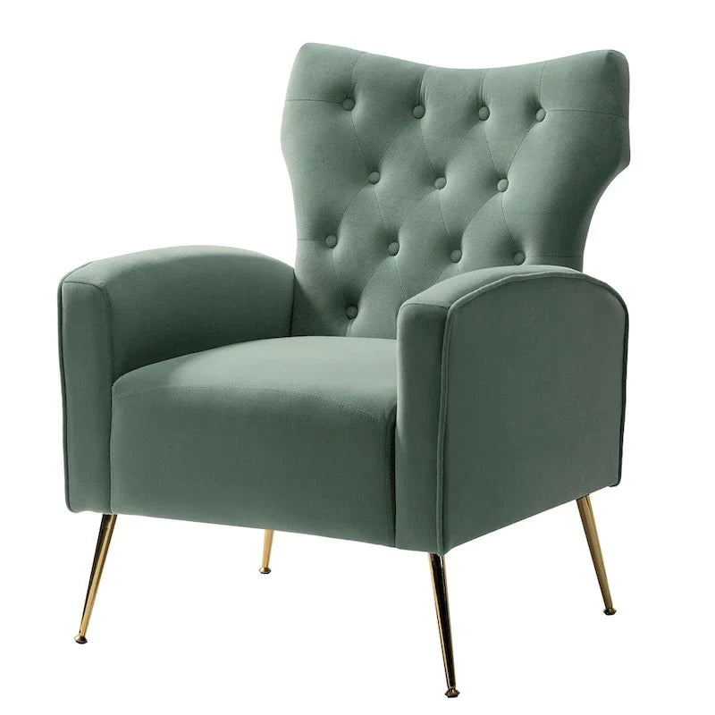 Sillón Abadiana Acolchado con Base Metálica