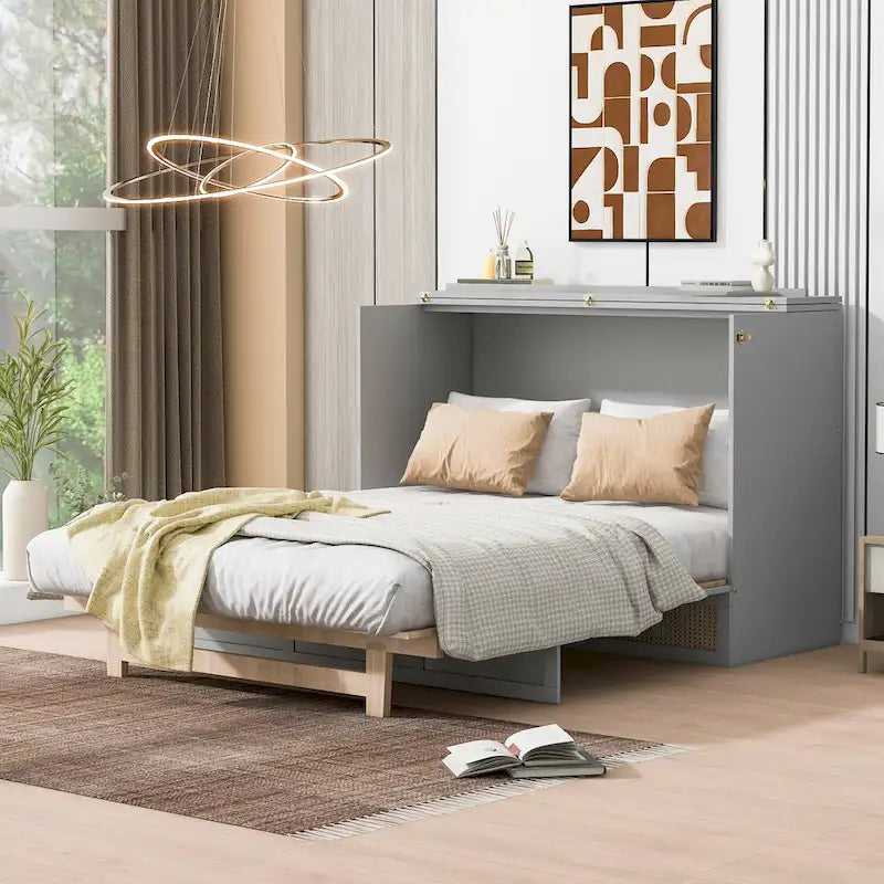 Cama Murphy de tamaño completo Nestfair con cajones grandes