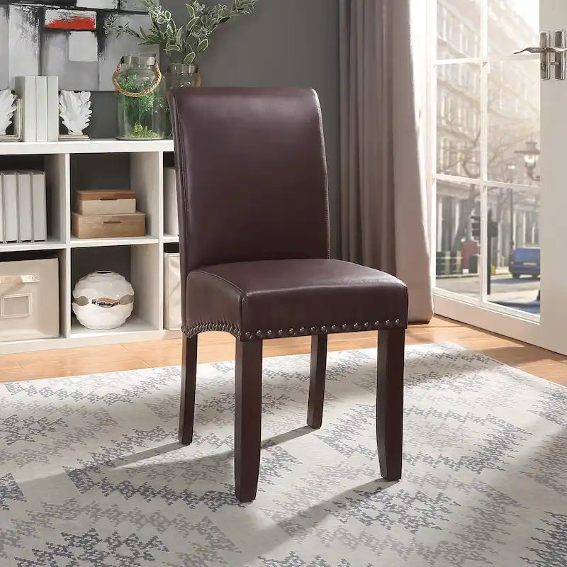 Silla Parsons Copper Grove Five Bridge Eco de Piel Sintética con Tachuelas