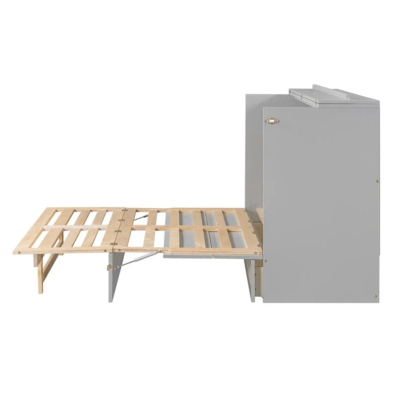 Cama Murphy de tamaño completo Nestfair con cajones grandes