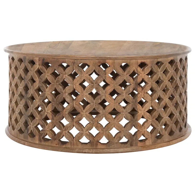 Mesa de centro redonda Antkea de SAFAVIEH - 35 L x 35 An x 16 Al - 35Anx35Fx16Al