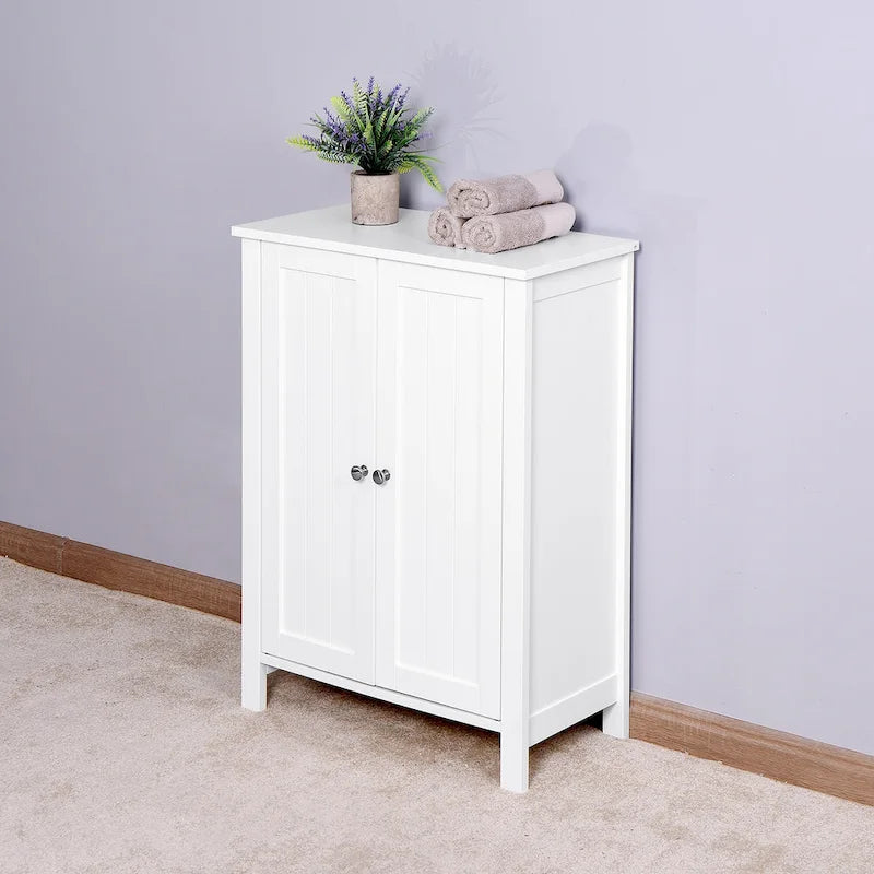 Armario de almacenamiento de doble puerta para suelo de baño