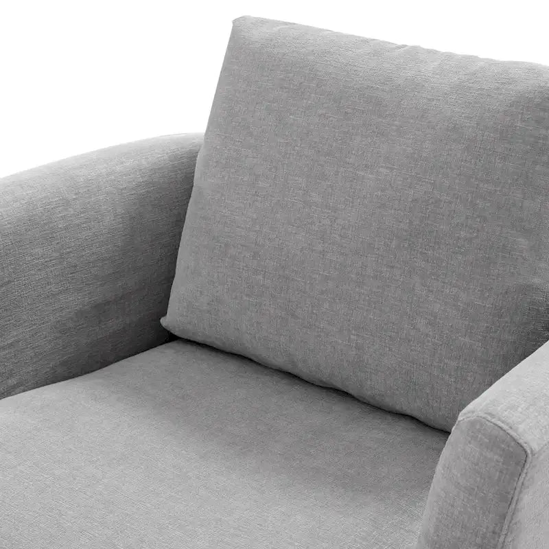 Juego de sillones giratorios tapizados en chenilla moderna, juego de sillones giratorios modernos para sala de estar