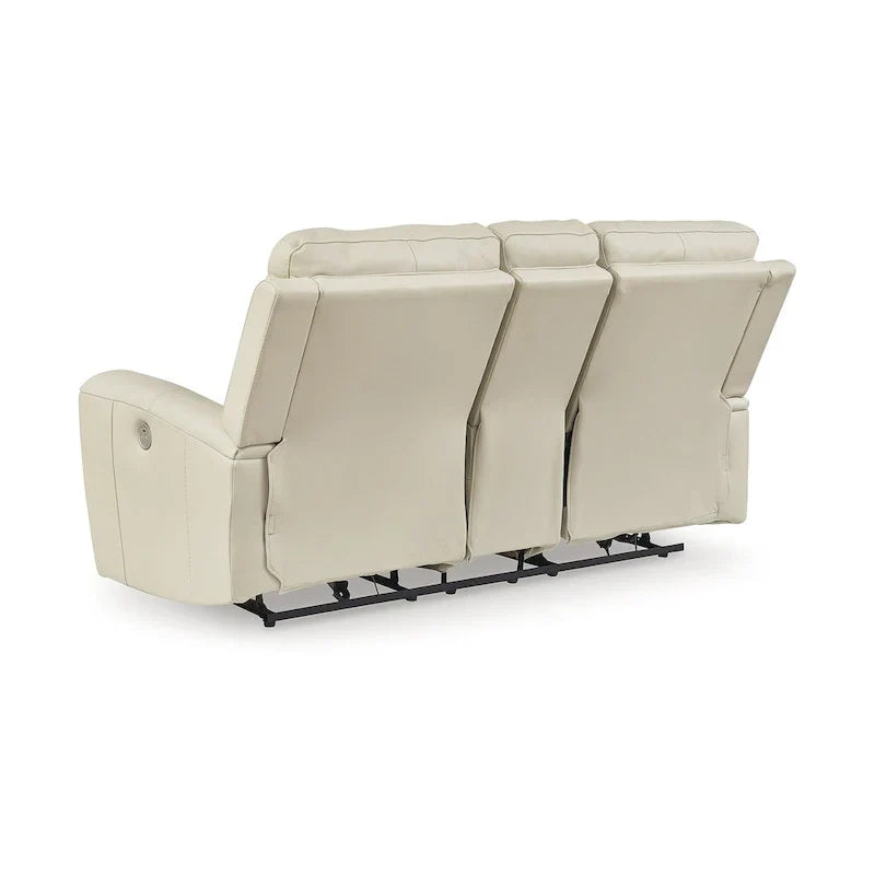 Sofá reclinable eléctrico Dahlmoore Beige Signature Design by Ashley con consola - 76 An. x 42 Prof. x 40 Al.