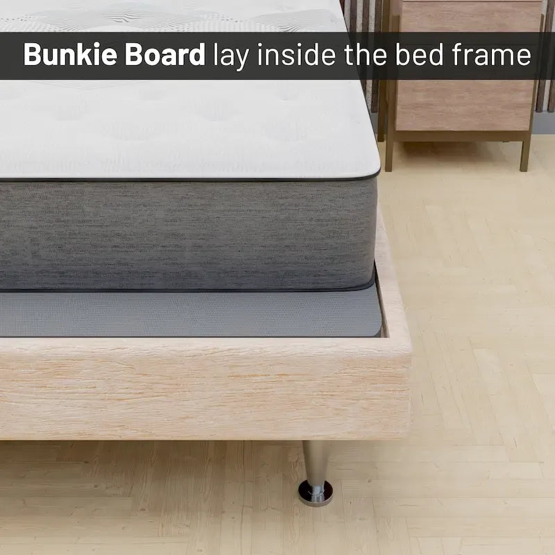 ONETAN, Base de Somier Dividida de 1.5 Pulgadas para Soporte de Colchón/Cama - Completamente Ensamblada, Comodidad y Soporte Mejorados, Gris