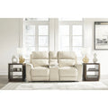 Sofá reclinable eléctrico Dahlmoore Beige Signature Design by Ashley con consola - 76 An. x 42 Prof. x 40 Al.