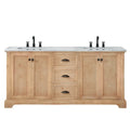 Mueble de baño Hervas con encimera de mármol natural sin espejo