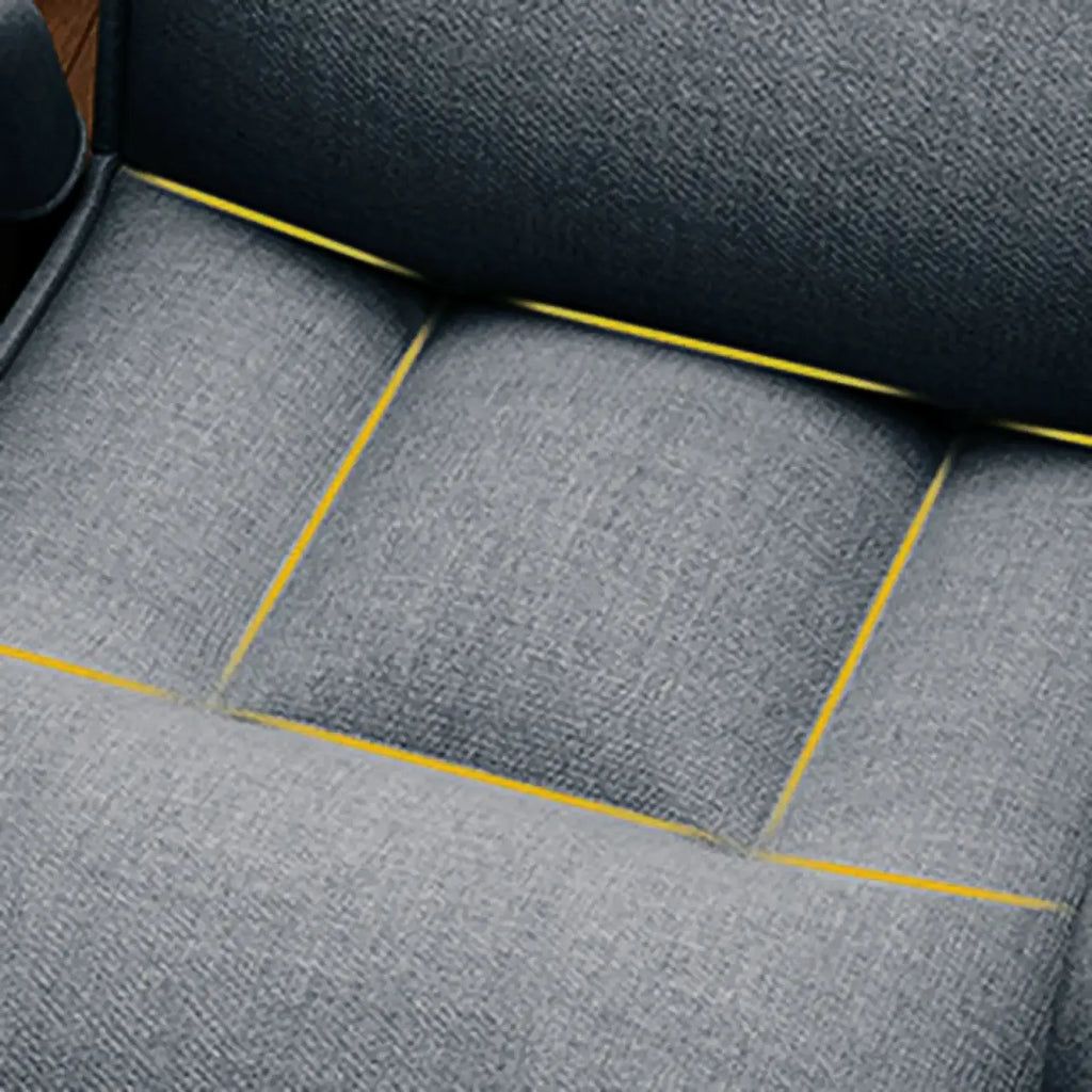 Silla de oficina moderna tapizada en gris con 4 patas